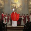 MCJC Catholic Bishop Costume, Red and White Papal Robe with