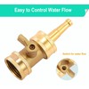 Solid Brass Heavy Duty Adjustable Twist Hose Nozzle,CM CUMIZON Jet