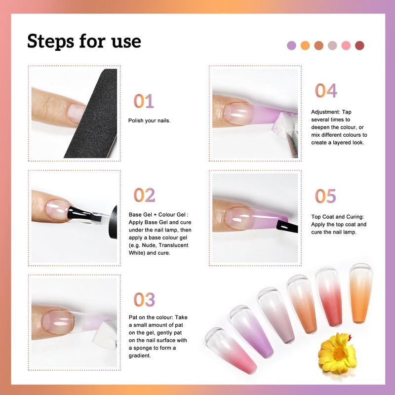 JODSONE 6 Farben Pat Painting Gel-Nagellack für Nailart-Design
