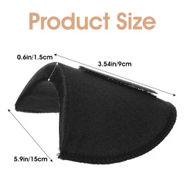 Ptwola 3 Pairs Shoulder Pads for Women Clothes Soft Sponge Anti-Slip Detachable Shoulder Pad Reusable No-Sewing Required High Low Shoulders Enhancer for Men Blazer Suit Coat Shirt Sewing Accessories