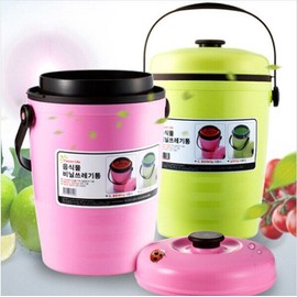 Same Duzone Food Plastic Waste Bin 3L (2928), Green (2928) / 동일 더존 음식물 비닐쓰레기통 3L (2928), 그린(2928)