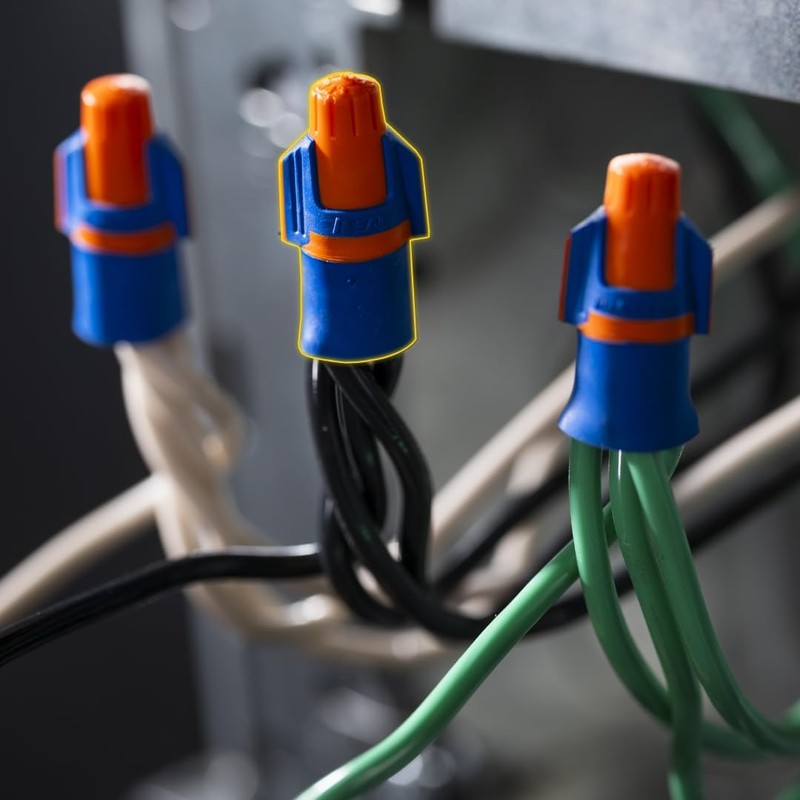 IDEAL Electrical Twister ProFLEX Mini (30-443J) Orange/Blue Wire Connector, Jar