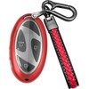 Yonmcfn Key fob Cover Compatible with Hyundai 2024 2025 Tucson Elantra Santa Fe Kona Sonata IONIQ 4-5-7 Buttons Remote Smart Key,TPU Protective case (Red)