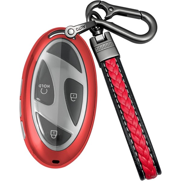 Yonmcfn Key fob Cover Compatible with Hyundai 2024 2025 Tucson