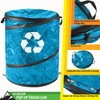 Wakeman Collapsible Trash Can - Pop Up 44-Gallon Outdoor Portable