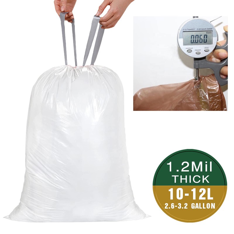 DisplayForever Code C Drawstring Trash Bags Compatible with simplehuman Code