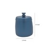 Blue stainless steel ashtray round windproof outdoor ashtray cover for