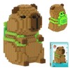 Tier-Blöcke Micro Building, 1606 Stücke Capybara Mikro Bausteine Spielzeug Kit,