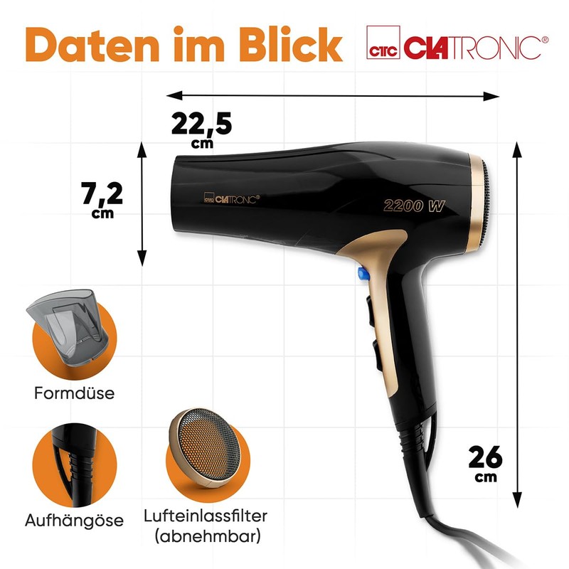 Secador de Pelo Ht 3661 Clatronic