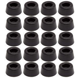 20pcs Round Furniture Pads,ULIFESTAR Furniture Feet Glides Sliders Carpet Saver Hardwood Floor Protectors Surface Protection for Chair Leg Caps Non Slip Furniture Grippers (Black)
