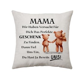Aconesong Mama Kissenbezug Geschenke für Mama an Weihnachten Muttertag Mama Geburtstagsgeschenke Ideen Mama Geschenke von Tochter Mama Geschenke von Sohn Geschenke für Mama von Kindern (Mama-Uns)