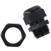 Fudeshe Conduit Fittings,Strain Relief Cord Connector 10 Pcs Plastic Black