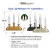 Xodus Innovations FPC1330A-3 Battery Operated 10" Window Candles with Tilt