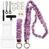 Stretchy Scrunchie Lanyard with ID Badge Holder, Women Teachers Keychain