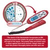 Taylor Digital Waterproof Thermometer with Bright Blue Backlight for Kitchen,