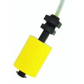 Flowline LV20-1201 Switch-Tek Mini-Float Level Switch for Vertical Mounting, Polypropylene Sensor, 1/8" NPT Process Mount