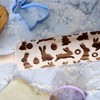 Tala Easter Patterned Wooden Revolving Rolling Pin, FSC Beechwood with