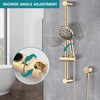 LOCALAND Hand Shower with Slide Bar, High Pressure 10 Setting