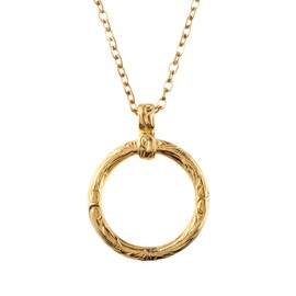 Cisst liber Ring Necklace, Hawaiian Jewelry, Men's, Women's, Sunglass Holder, Glasses Holder, Necklace, Ring, Hawaiian Sunglasses, Glasses, Stainless Steel, Unattached, Silver, Gold, 17.7 - 19.7