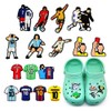 43Pcs Sports Ball Shoe Charms Soccer Basketball Football Baseball Shoe