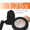 OttLite ClearSun LED Space-Saving Magnifier Desk Lamp with Optical-Grade Magnification,