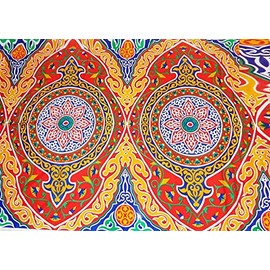 (2 Yard / 182 cm) Egyptian Egypt Arabian Arabic khyamya Khayamiya Khayameya Tent Fabric Arabic Arabian Islamic Colorful Decoration Decorative Decor Ramadan Eid Cloth Room