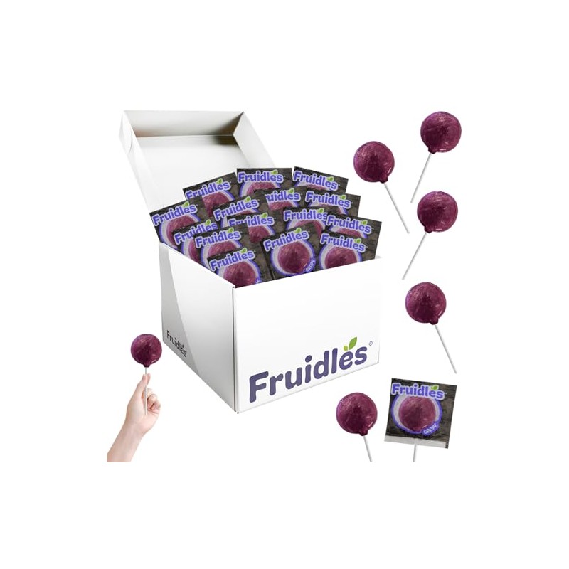 300 Grape Lollipops Candy Suckers for Kids, Perfect for Gifting,