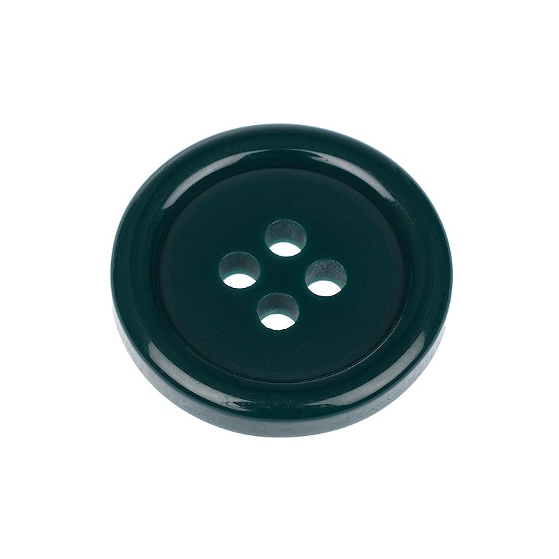 Pack of 6 Dark Green Sew on 18mm Round Buttons