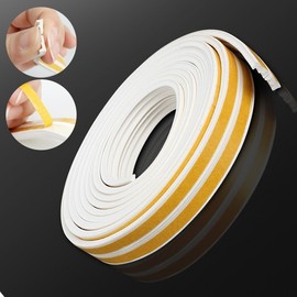 E-Type Door Gap Seal Weatherstrip for Window & Door Draft Protection D-Type Door Gap Seal 2ea