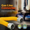 Flextron FTGC-YC38-30 28" Flexible Epoxy Coated Gas Line Connector with