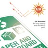 Sigo Signs, Recycle Paper and Cardboard Please Recycle Sign, 10x7