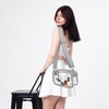 VOROLO Large Clear Crossbody Bag,Stadium Approved Small See Through Purse