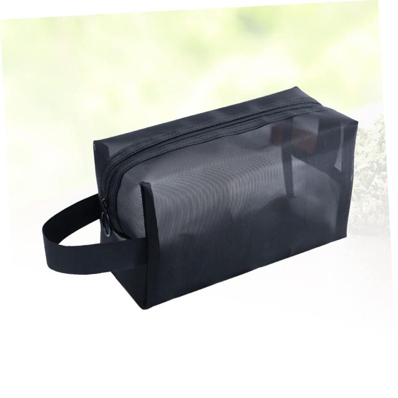 FOMIYES 6pcs Cosmetic Bag Mesh Makeup Travel Bag Zipper for