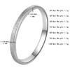 Silver/Gold/Rose Gold/Stainless Steel Band Rings Men Women Wedding Rings Promise