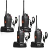 pxton （4 Pack) - 777S walkie talkies Long Range for