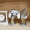 Mechanical Hand Controller Stand, Steampunk Resin Gaming Decor (Silver)