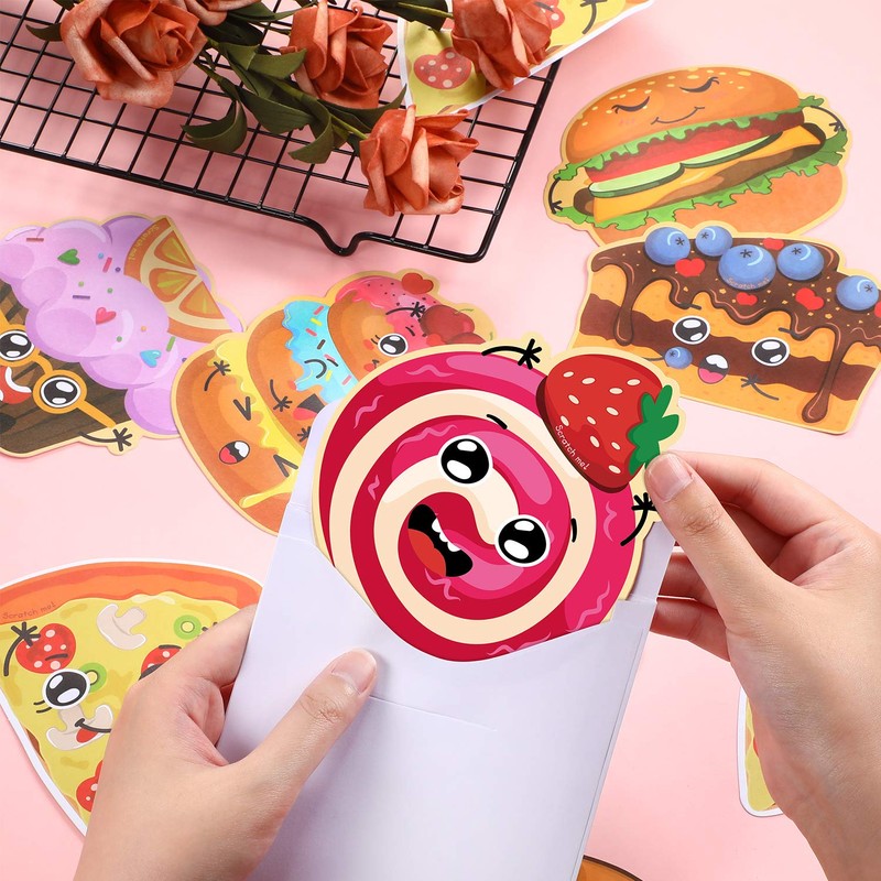 40 Pieces Valentines Day Cards for Kids Valentines Scratch and