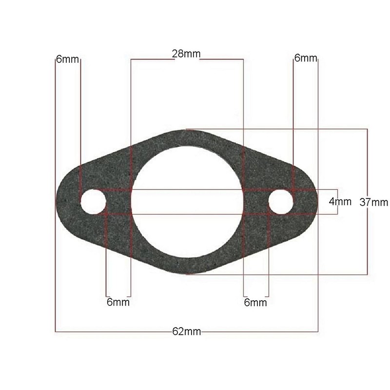 2EXTREME Exhaust Seal Oval Compatible with Explorer Race GT, GENERIC