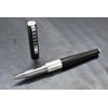 Xezo Speed Master Fine Rollerball Pen, Matte Black with White