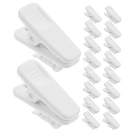 COLLBATH 60pcs White Headphone Wire Clips for Cords Plastic Cable Clips Organizer Minimalist Earphone Cord Clamp for Home Office Travel Compact Tangle Management Accessories