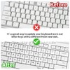(2PCS Pack) English Keyboard Stickers, Universal Keyboard Replacement Letters English