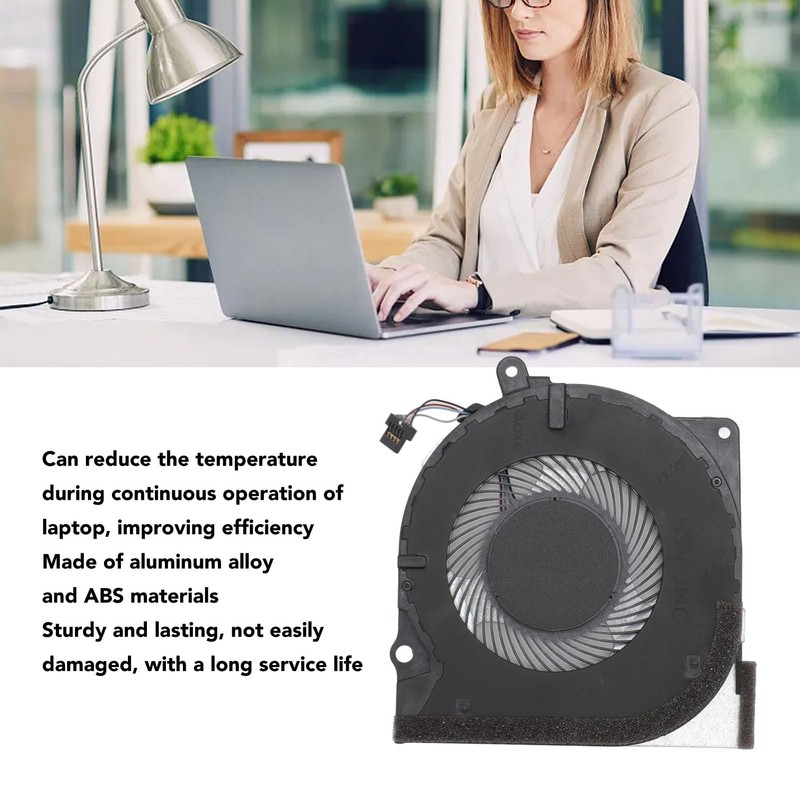 CPU Cooling Fan for Laptop, 4 Pin Power Connector, DC5V