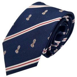Thomas Bailey Silk Tie - Phone Navy 7cm