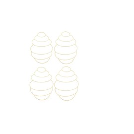 VE Floral Garden Metal Beehive Wire Wreath Form, 11.875x15.35 in. Bonus 100% Silicone PAD!!!! (Total -4 + Bonus Item)