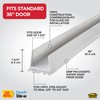 M-D Building Products Vinyl Cinch® U-Shape Door Bottom Seal, Slide-On