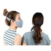 LOFBAZ Women's Hair Bobbles with Buttons for Face Mask Ear