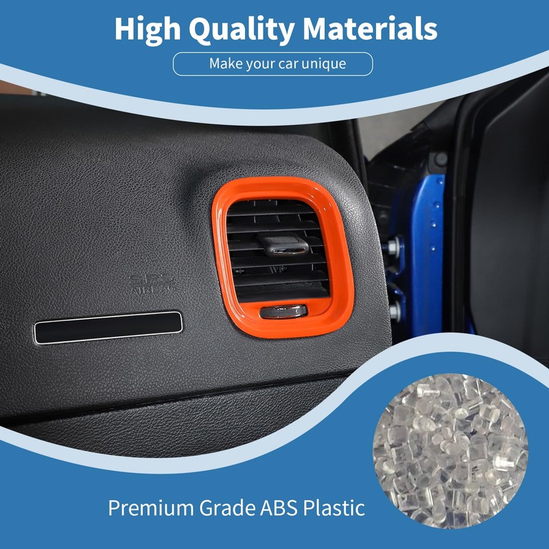 PDKLIN for Charger Dashboard Side Air Vent Cover Trim Fit