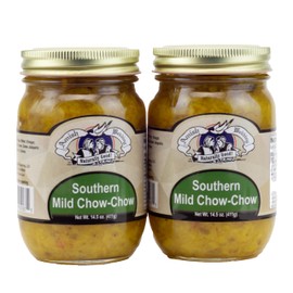 Amish Wedding Foods Southern Mild Chow Chow (2) 14.5 OZ Glass Jars