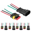 Acouto Conectores eléctricos de 3 pines Conector de 3 pines
