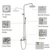 MOSSON Rain Shower System Outdoor Shower Fixtures with 8" Rain